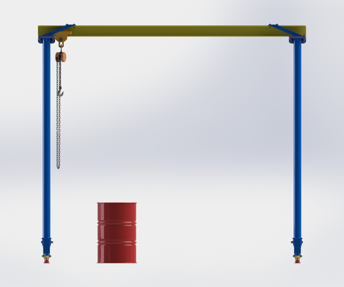 用SolidWorks软件设计一款逼真的门式起重机