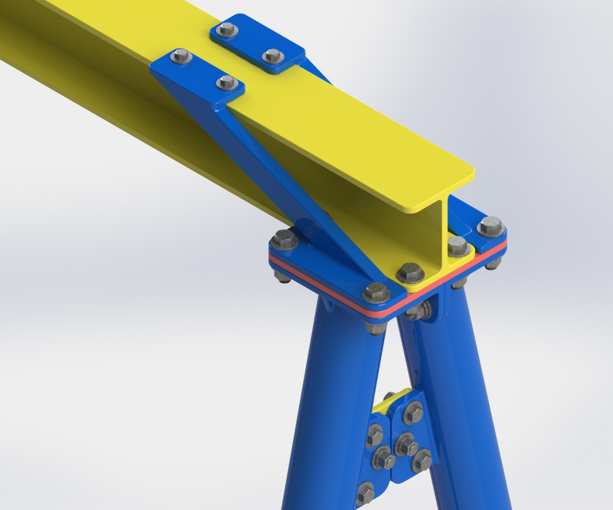 用SolidWorks软件设计一款逼真的门式起重机