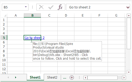 Excel .NET组件Spire.XLS超链接教程：添加和读取超链接