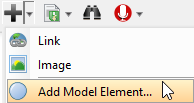 单击添加模型元素按钮