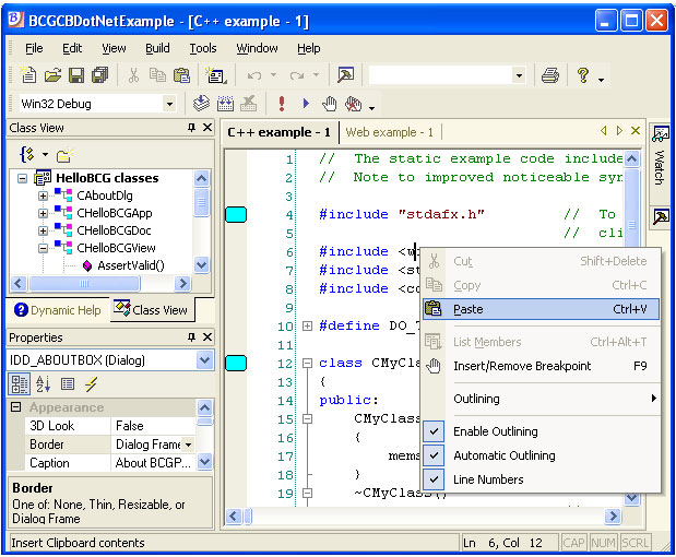 BCGControlBar功能特点详解 - 类似VS 6.0/VS.NET/VS 2005/2008的外观