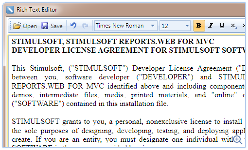 Stimulsoft Reports.Web for MVC功能描述