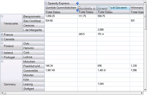 WinForms Hierarchical Grid - Drag and Drop