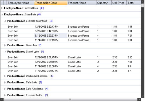 WinForms Grid - Grouping