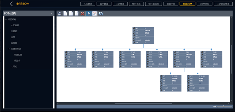 基础数据管理——产品BOM结构维护